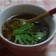 水菜とワンタンのスープ