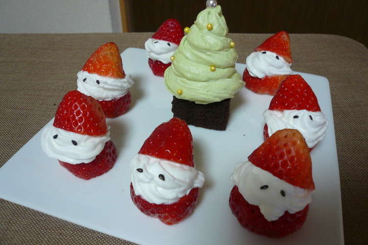 イチゴサンタ 抹茶ツリー レシピ 作り方 By チェシャー クックパッド 簡単おいしいみんなのレシピが354万品