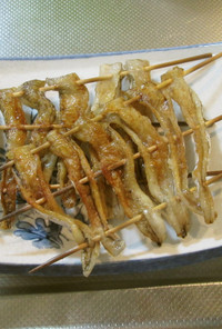 タチウオの腹身で　最高の串焼き
