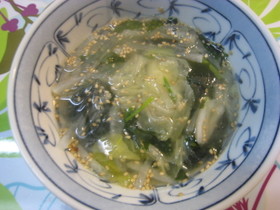 ウエイパーで簡単☆大根と余り物スープ
