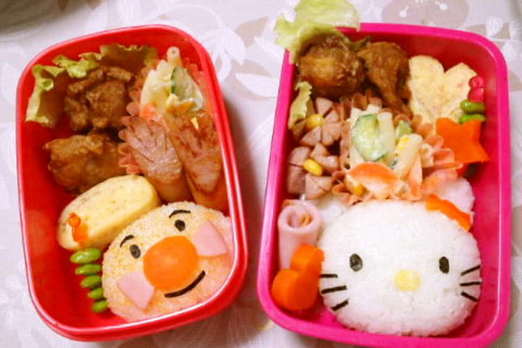 アンパンマンとキティお弁当 レシピ 作り方 By Tyakotan クックパッド 簡単おいしいみんなのレシピが355万品