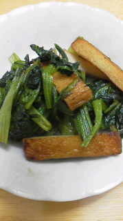 小松菜とさつま揚げの炒めものの画像