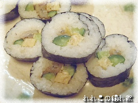★おもてなしにも★煮タチウオの巻き寿司