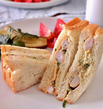 ホームベーカリーでサンドイッチ用 食パンの写真