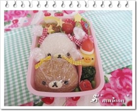 かわいい*ラップ付きおにぎり☆リラックマ