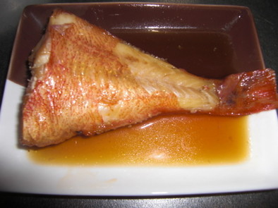 冷凍赤魚の煮つけの写真