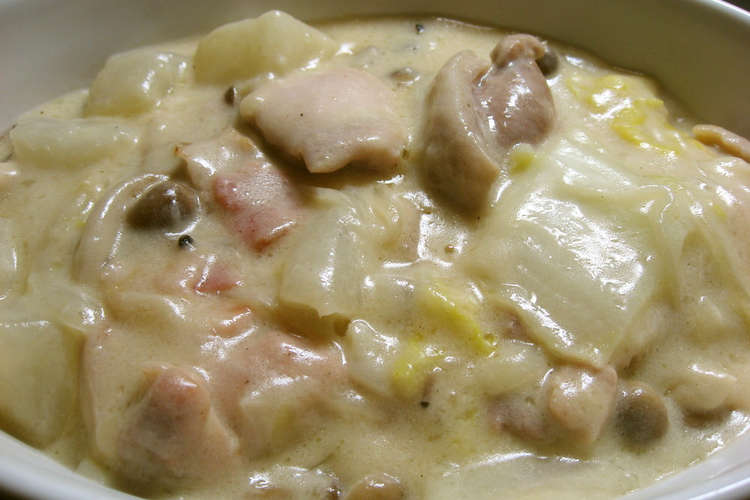 白菜 大根消費 濃厚 鶏のクリーム煮 レシピ 作り方 By Mafuryu クックパッド 簡単おいしいみんなのレシピが352万品