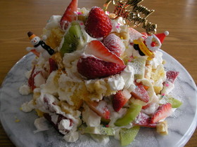 2歳児たちの☆クリスマスケーキ♪