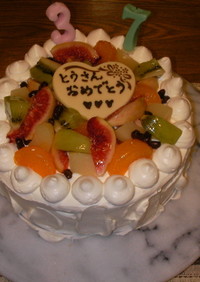 誕生日に☆フルーツケーキ♪