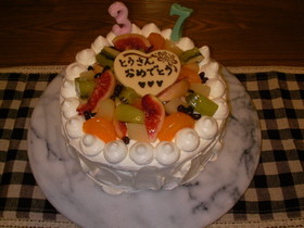 誕生日に☆フルーツケーキ♪