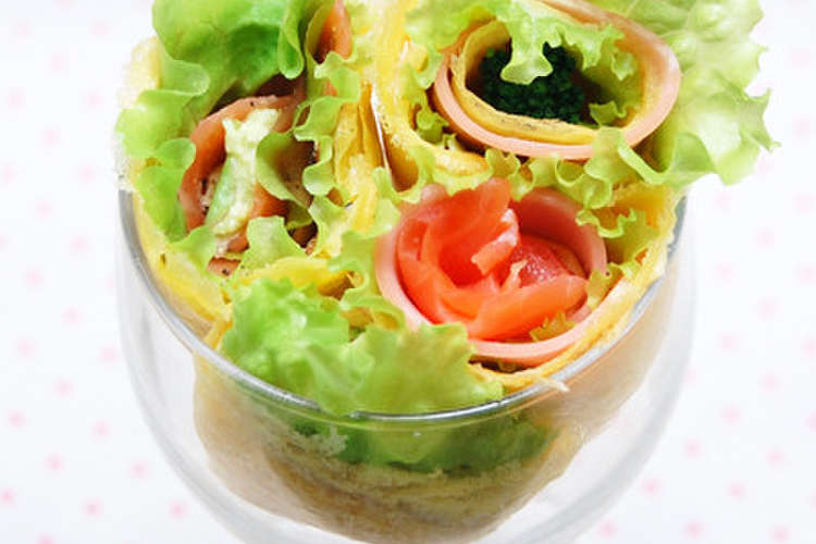 たまごロール花束 キャラ弁 パーティー用 レシピ 作り方 By Uezu クックパッド