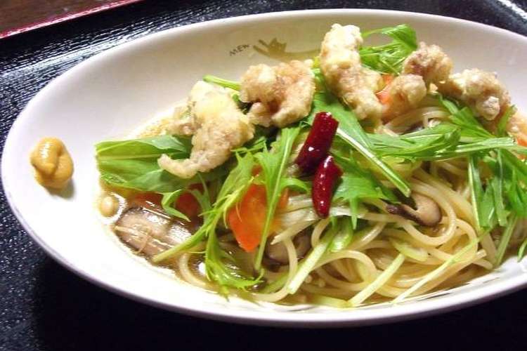 鶏皮の天ぷら和風スープスパゲティ レシピ 作り方 By トム そうやん クックパッド 簡単おいしいみんなのレシピが360万品