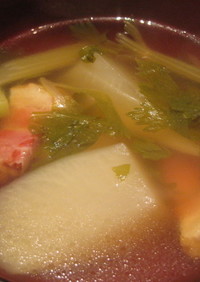 大根とベーコンのスープ