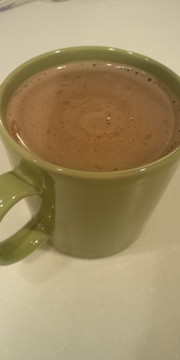 純ココアで作るホットココアの写真