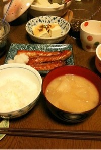 大根おろしの汁で美味しい味噌汁♪