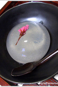 日本酒で作る大人の桜ゼリー