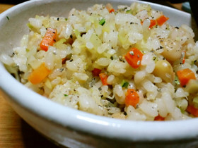 ひよこ豆チャーハン
