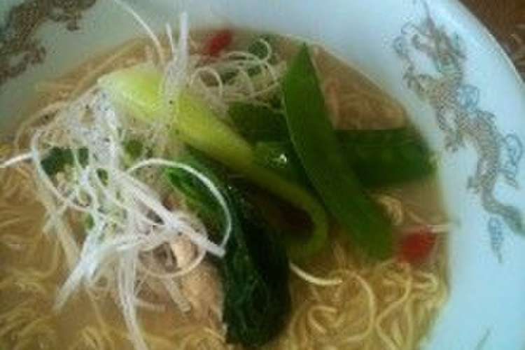 マルちゃん正麺チキンとんこつラーメン レシピ 作り方 By ささっちぃ クックパッド