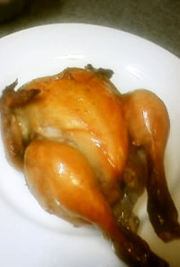 こんがりおいしい・無水鍋の鶏の丸焼き