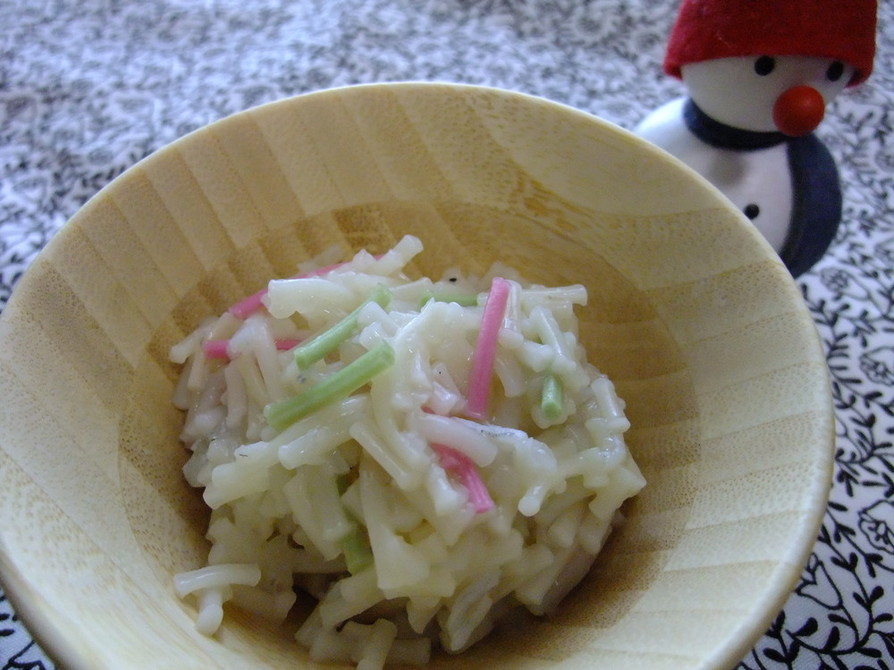 離乳食中期＊クリスマス☆にゅう麺の画像