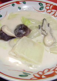 牡蠣と白菜の中華風クリーム煮
