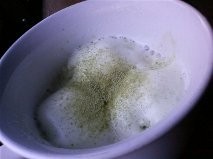 抹茶マシュマロde抹茶豆乳の画像