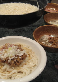 釜揚げ納豆うどん