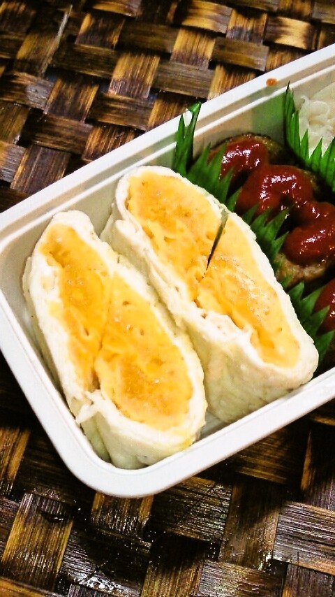 お弁当に☆ゆで卵風玉子焼きの画像