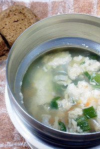 今日もスープのお弁当☆玉子の中華風スープ
