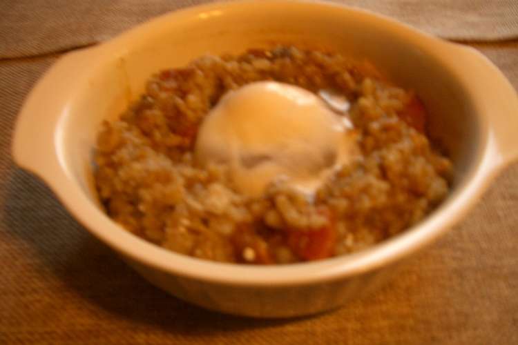 残ったカレーを美味しくドライカレー温玉添 レシピ 作り方 By マリーゆう子 クックパッド