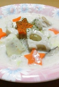 白出汁と西京味噌で作る和風シチュー