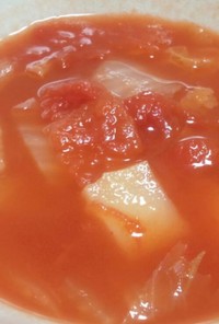 朝食に★トマト缶で野菜スープ