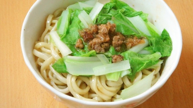 台湾家庭料理～そぼろラーメン（肉燥乾麺）の画像