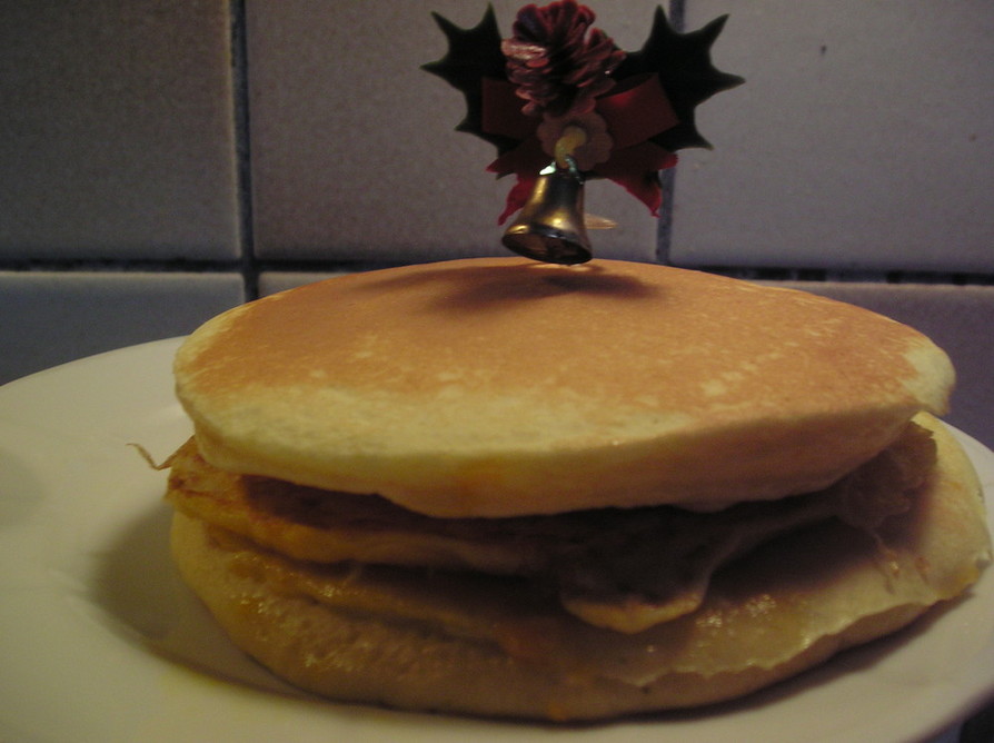 クリスマス♪ハムチーズエッグバーガーの画像