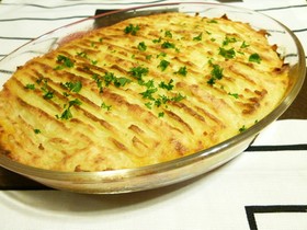 簡単! 挽肉とマッシュポテトのグラタン