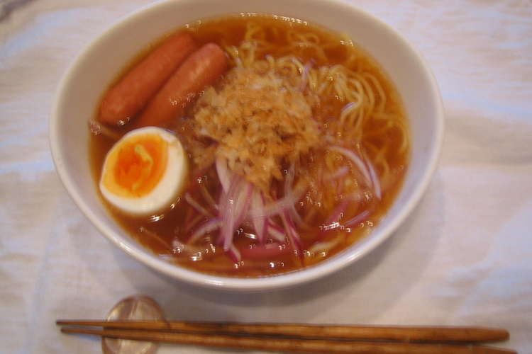 マルちゃん正麺with 紫玉ねぎとおかか レシピ 作り方 By おたーたん クックパッド 簡単おいしいみんなのレシピが361万品