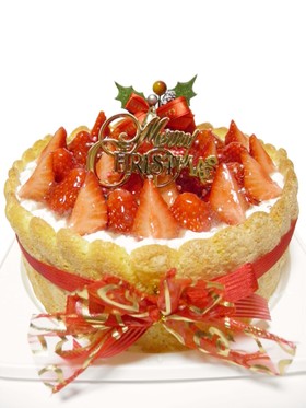 苺のレアチーズケーキ*ビスキュイ仕立て♪