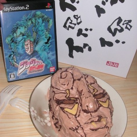 ジョジョの石仮面ケーキ【kinako】