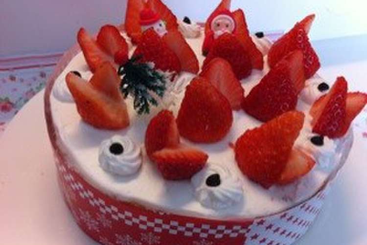 生クリーム節約クリスマスケーキ レシピ 作り方 By 節約お菓子ママ クックパッド