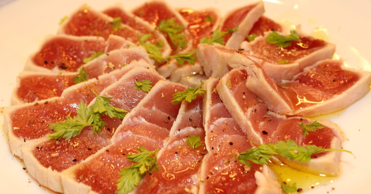 絶品！マグロのカルパッチョ by marron8200 【クックパッド】 簡単おいしいみんなのレシピが299万品