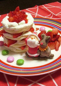 1歳の☆クリスマス米粉パンケーキ