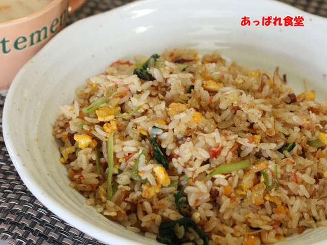 Xo醤でカニカマチャーハン