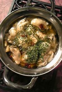 牡蠣のオイル煮（アヒージョ）