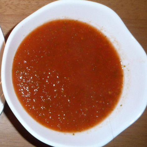 濃いトマトスープ