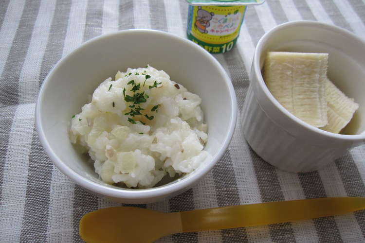 離乳食後期 キノコのリゾット レシピ 作り方 By パズー大好き クックパッド 簡単おいしいみんなのレシピが377万品