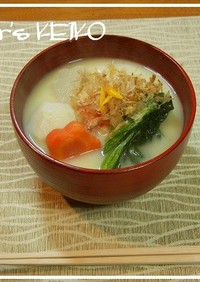 【農家のレシピ】お雑煮（京都・白味噌）