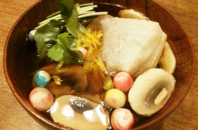 マッシュルームの旨味たっぷり~お雑煮~♪