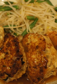 鶏と豆腐のヘルシー☆和風ハンバーグ