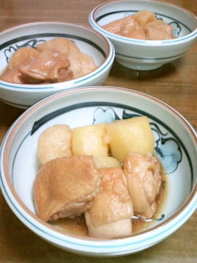 ジャガイモと鶏もも肉のてり煮