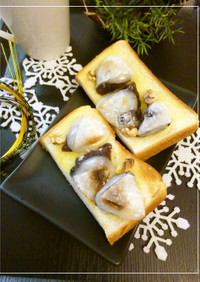 塩胡桃×大福のトースト